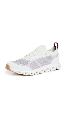 On Women's Cloud 6 Versa Sneakers, Ice/Maroon, 8 Medium US