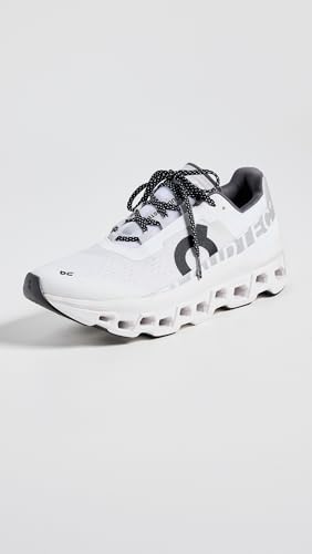 On Women's Cloudmonster Sneakers, All White, 9 Medium US