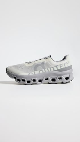 On Men's Cloudmonster Sneakers, Ice | Alloy, Grey, 11.5 Medium US