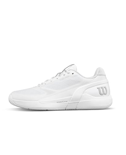 WILSON Rush Pro 5 Men's Tennis Shoe - White/White/White, Size 7