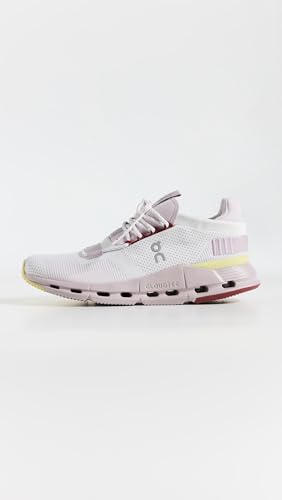 On Women's Cloudnova Sneakers, Undyed-White | Fade, 8.5 Medium US