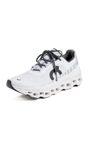 On Women's Cloudmonster Sneakers, All White, 8 Medium US