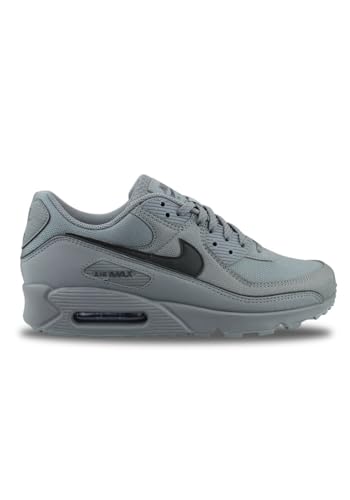 Nike Air Max 90 Premium Men's Shoes with Reflective Accents (Smoke Grey/Smoke Grey/Black) Size 10.5