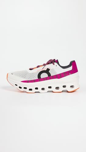 On Women's Cloudmonster Sneakers, Undyed-White | Aurora, 11 Medium US