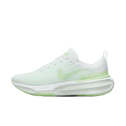 Nike Invincible 3 Women's Road Running Shoes (DR2660-104, White/Barely Green/Green Glow/Vapor Green) Size 5