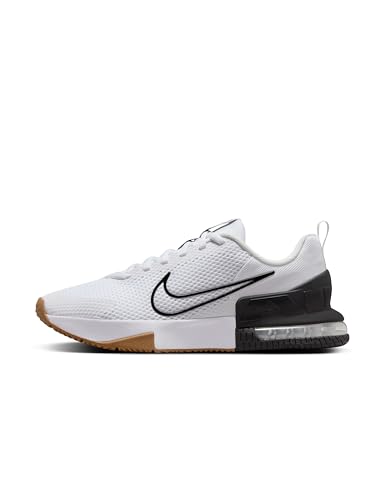 Nike Men's Air Max Alpha Trainer 6 Workout Shoes, White/White-Black-Gum Medium Brown, 9.5