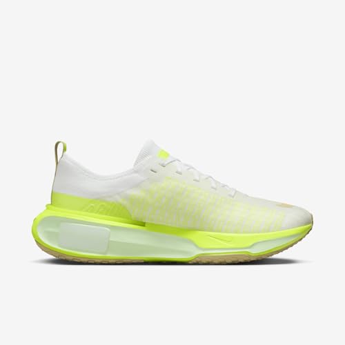 Nike Invincible 3 Men's Road Running Shoes (DR2615-104, White/Volt/Sail/Team Gold) Size 7