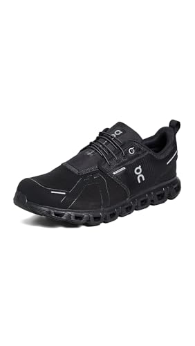 On Men's Cloud 6 WP Sneakers, Black/Black, 8.5 Medium US