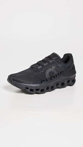 On Men's Cloudmonster Sneakers, All Black, 9 Medium US