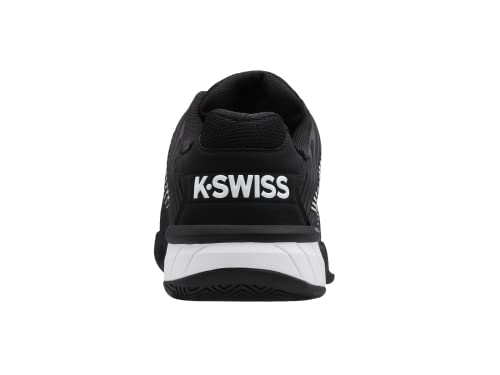 K-Swiss Men's Hypercourt Express 2 Tennis Shoe, Black/White/Highrise, 10 M