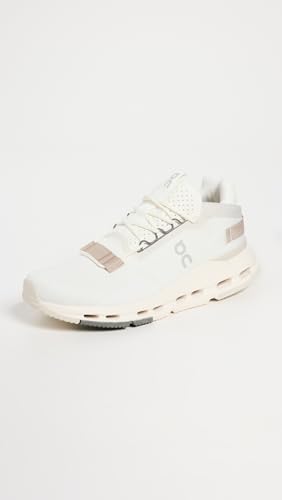 On Women's Cloudnova 2 Sneakers, Ice/Sand, 7.5 Medium US