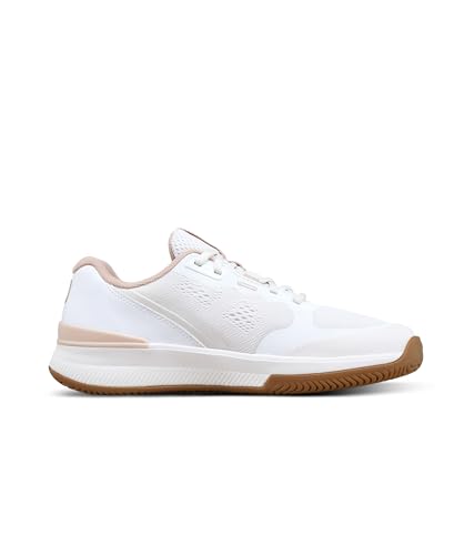 WILSON Intrigue Pro Women's Tennis Shoe - White/Cameo Rose/Gum, Size 5.5