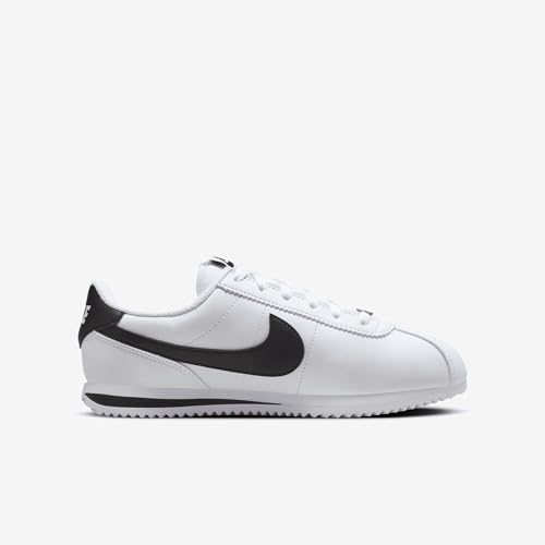 Nike Cortez Big Kids' Shoes (DM0950-108, White/Black) Size 1