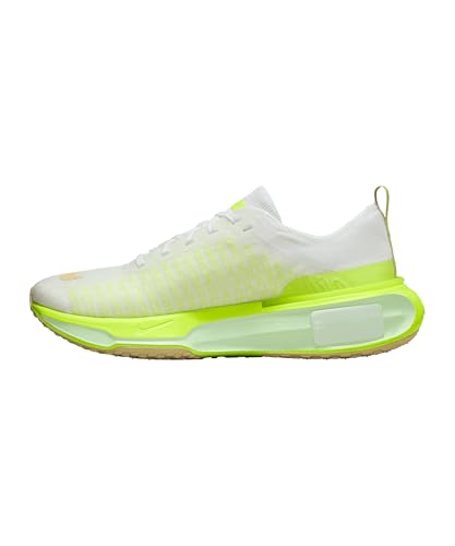Nike Invincible 3 Men's Road Running Shoes (DR2615-104, White/Volt/Sail/Team Gold) Size 8.5
