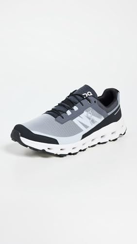 On Men's Cloudvista Sneakers, Black | White, 9 Medium US