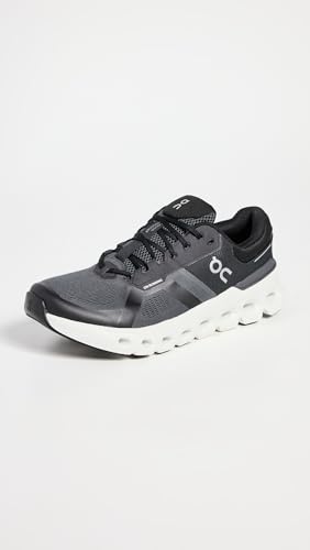 On Men's Cloudrunner 2 Sneakers, Eclipse | Black, 9 Medium US