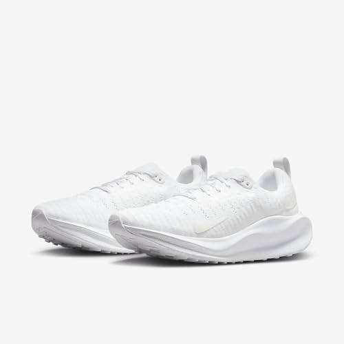 Nike InfinityRN 4 Women's Road Running Shoes (Extra Wide) (FN0880-101, White/White) Size 8