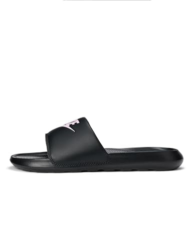 Nike Women's Victori One Slides, Black/Light Arctic Pink-Black, 10