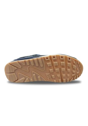 Nike Air Max 90 Men's Shoes (FB9658-400,Midnight Navy/Black/Gum Medium Brown) Size 9