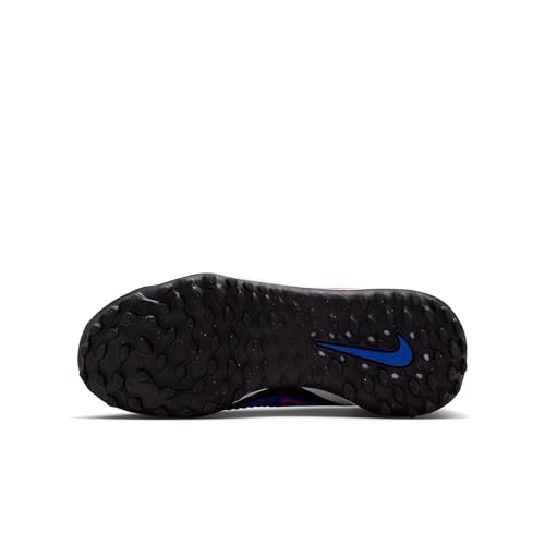 Nike Jr. Phantom 6 Low Academy Big Kids' Turf Soccer Shoes (Racer Blue/White/Pink Blast) Size 5