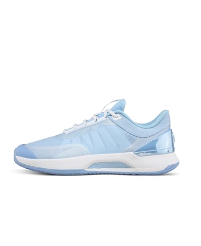 WILSON Intrigue Tour Padel Women's Padel Shoe - Airy Blue/White/Airy Blue, Size 9.5