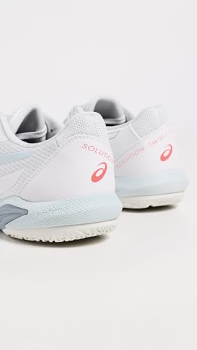 ASICS Women's Solution Swift FF 2 Tennis Shoes, 9, White/Sky