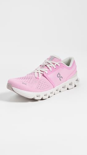 On Women's Cloud X 4 Sneakers, Petal/Sand, 10 Medium US