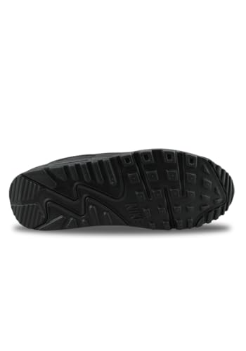 Nike Air Max 90 Premium Men's Shoes with Reflective Accents (Black/Black/Anthracite/Multi-Color) Size 10