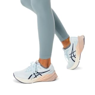 ASICS Women's NOVABLAST 3 Running Shoes, 11, Sky/Cream