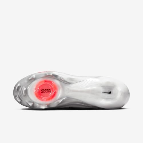 Nike Vapor Pro 1 Football Cleats (FB3298-100, White/Black/Summit White/Metallic Silver) Size 9