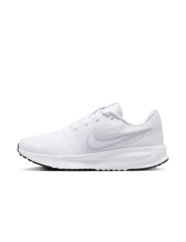 Nike Women's Run Defy Road Running Shoes, White/Pure Platinum-Black, 11