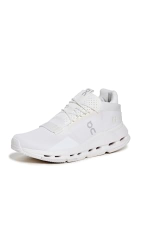 On Women's Cloudnova 2 Sneakers, All White, 8.5 Medium US