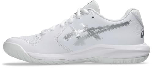 ASICS Women's Gel-Dedicate 9Tennis Shoes, White Pure Silver, 9 US