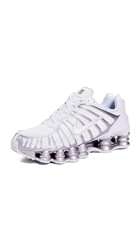 Nike Women's Shox TL Shoes, Summit White/Sail/Barely Grape, 8 Medium US