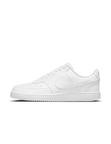 Nike Men's Court Vision Low Next Nature Shoes, White/White-White, 8