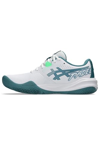 ASICS Men's Gel-Challenger 15 Padel Trainers, White Misty Pine, 44 EU