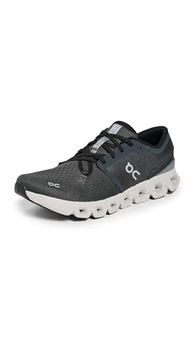 On Men's Cloud X 4 Sneakers, Shadow/Apollo, 10 Medium US