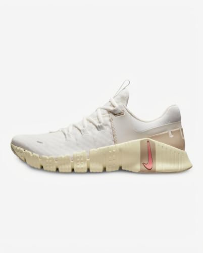 Nike Women's Women's Free Metcon 5Training Shoe, Sail Sail Sanddrift Coconut Milk, 9.5 US
