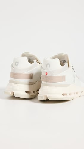 On Women's Cloudnova 2 Sneakers, Ice/Sand, 7.5 Medium US