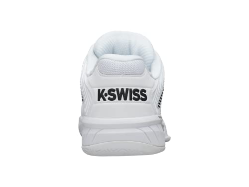 K-Swiss Men's Hypercourt Express 2 Tennis Shoe, White/Black, 7.5 M