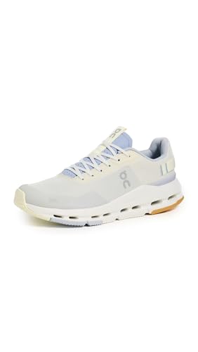 On Women's Cloudnova Form 2 Sneakers, Ghost/Marsh, 8.5 Medium US