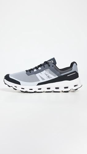 On Men's Cloudvista Sneakers, Black | White, 9 Medium US