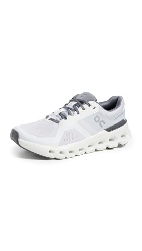 On Women's Cloudrunner 2 Sneakers, Frost | White, 10 Medium US