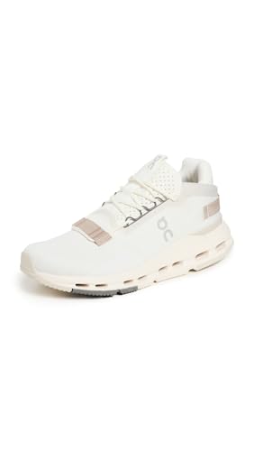 On Women's Cloudnova 2 Sneakers, Ice/Sand, 7.5 Medium US
