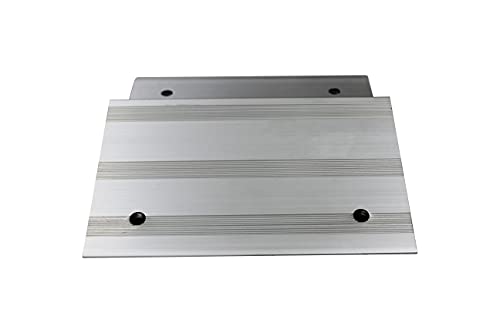 MaxxHaul Aluminum Ramp Top Kit 2 Pack Turns 2x8 Boards into Utility Loading Ramps 1400 lb Capacity with Non‑Skid Surface and Tailgate Protective Pads (80439)