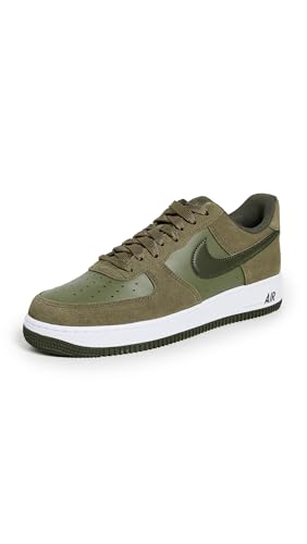 Nike Men's Air Force 1 '07 LV8 Sneakers, Medium Olive/Cargo Khaki/White, 7.5 Medium US