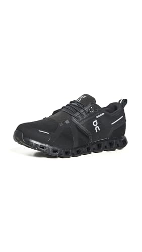 On Men's Cloud 5 Waterproof Sneakers, All Black, 10 Medium US