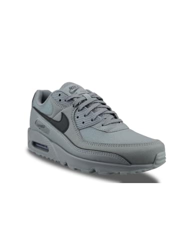 Nike Air Max 90 Premium Men's Shoes with Reflective Accents (Smoke Grey/Smoke Grey/Black) Size 10.5