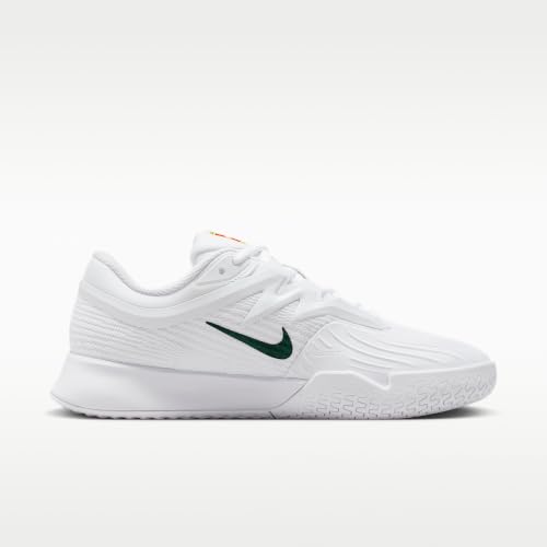Nike Vapor Pro 3 PRM Women's Hard Court Tennis Shoes (White/University Gold/University Red/Gorge Green) Size 8.5
