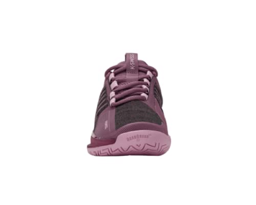 K-Swiss Women's Ultrashot 3 Tennis Shoe, Grape Nectar/Cameo Pink, 7.5 M